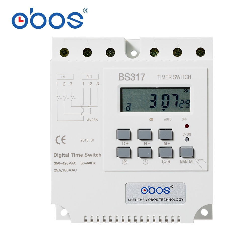 

Программируемый трехфазный таймер OBOS BS317