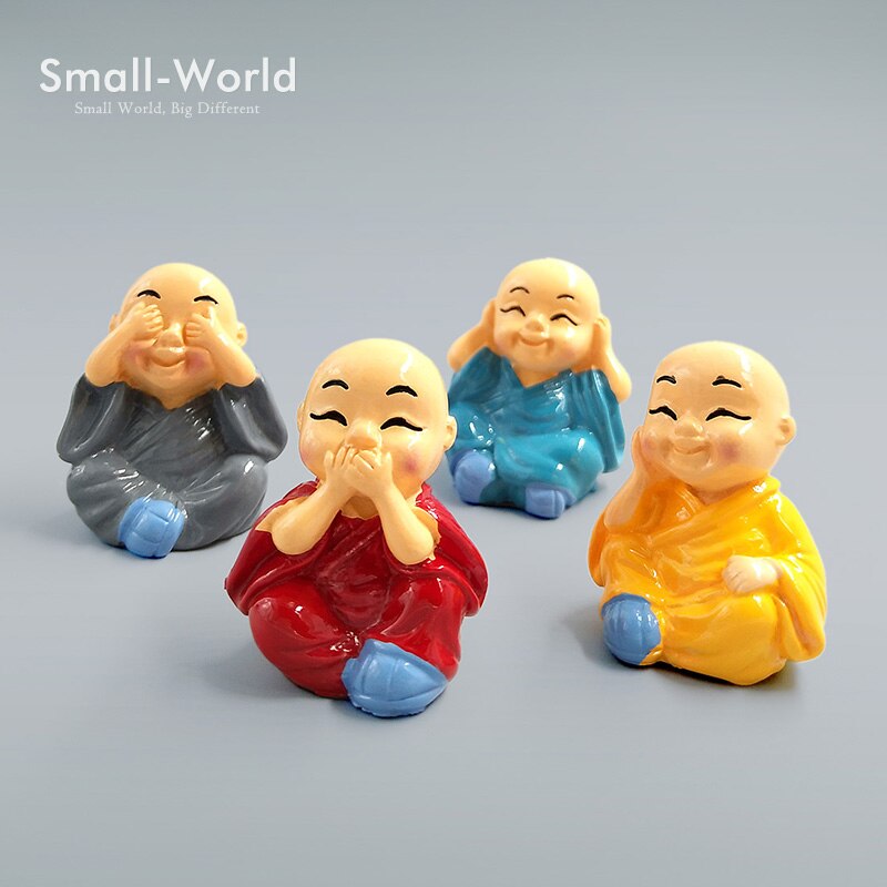 

Миниатюрные фигурки монахов SIBAOLU из смолы, набор из 4 штук