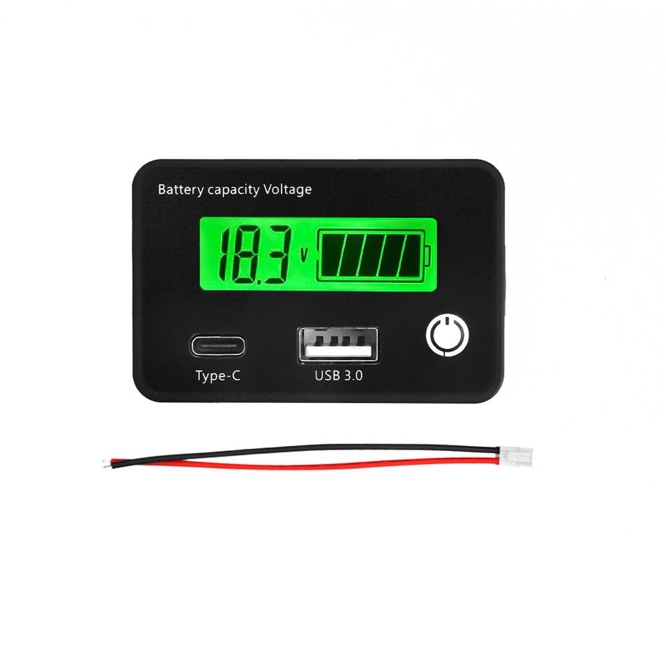 

Индикатор емкости аккумулятора Aideepen DC8-30V