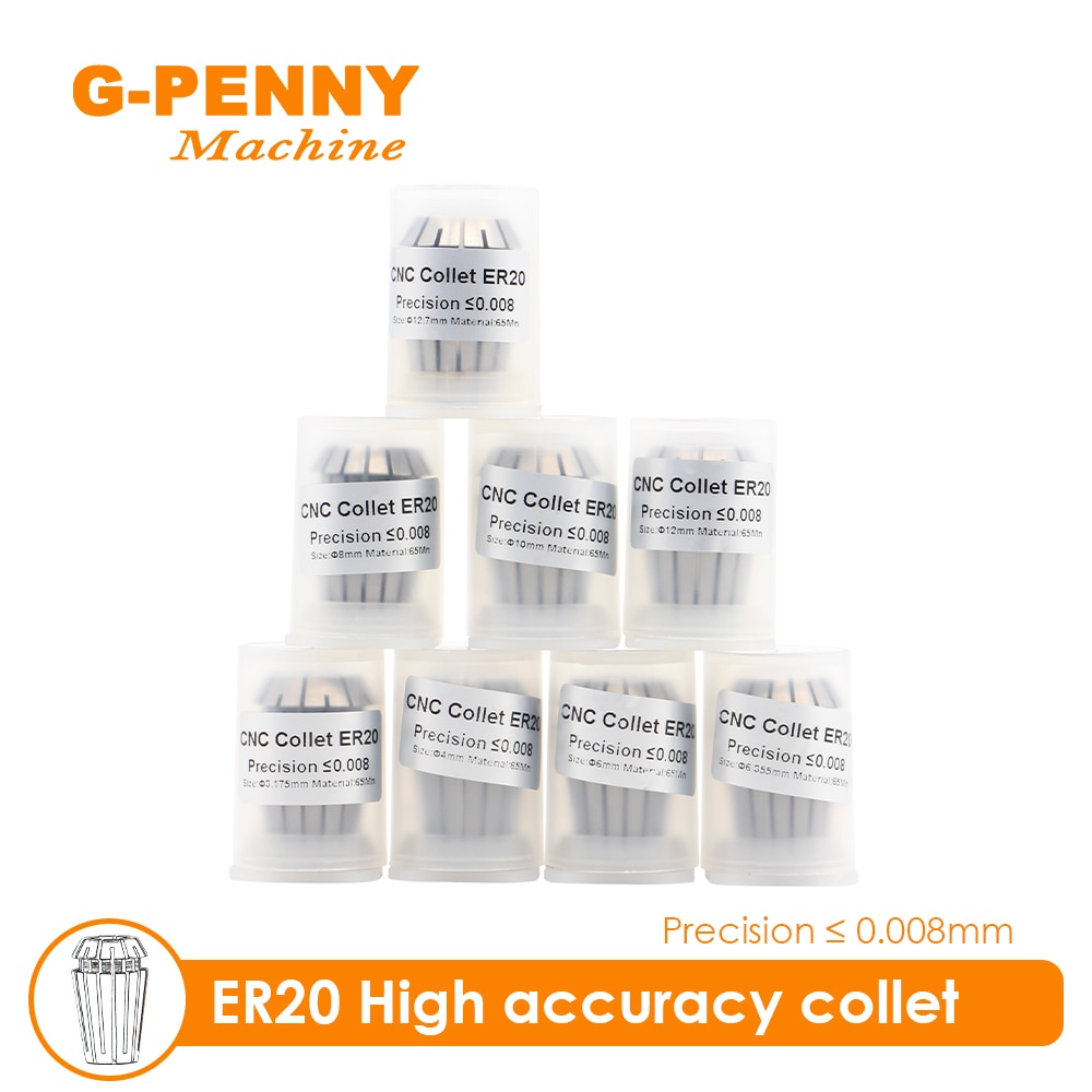 

Набор цанговых патронов G-PENNY ER20 8 шт. 0,008 мм 4-12 мм