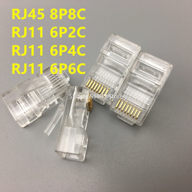 

10 шт. RJ11 RJ45 модульные разъемы