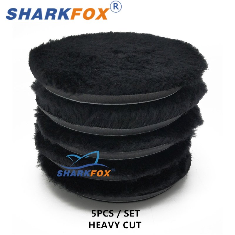 

Sharkfox 5/6 дюймов высокая плотность ягнят шерстяная полировальная подушечка для полировки шерстяная полировальная подушечка для полировки автомобиля шерстяная подушечка