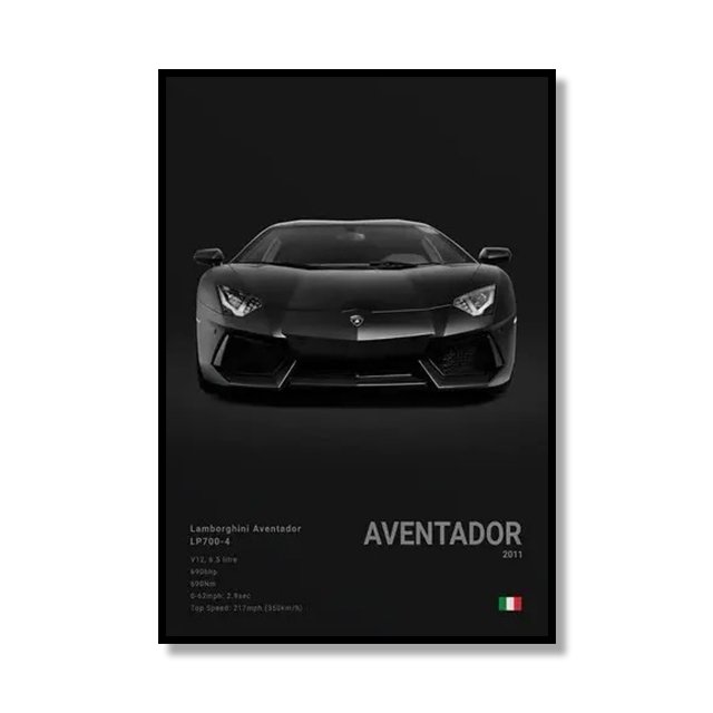 

Настенный принт "Famous Cars" на холсте