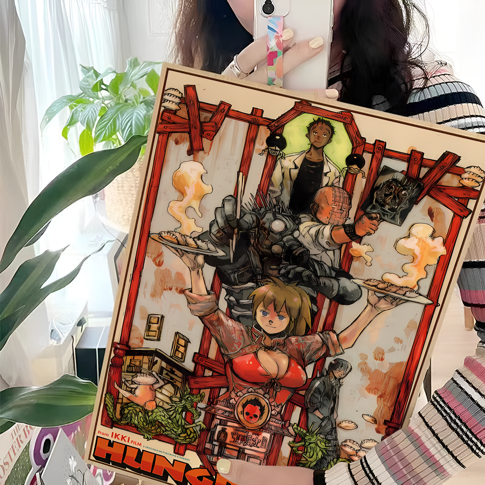 

Самоклеящийся художественный постер Dorohedoro, HD качество, настенные художественные ретро постеры для домашнего декора