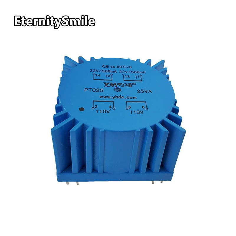 

Электрический трансформатор EternitySmile PTC25 25ВА 2х110В/115В 2х7-22В