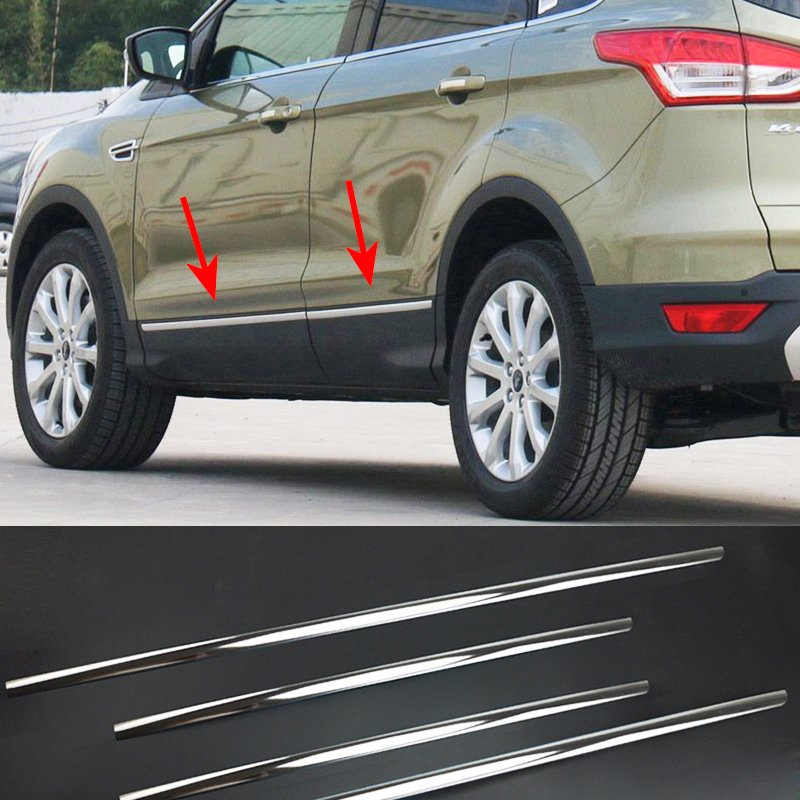 

Для Ford Escape Kuga 2017 2018 2019, хромированный спойлер на заднее окно, крышка ручки двери багажника, накладка на корпус, молдинг, защита бампера
