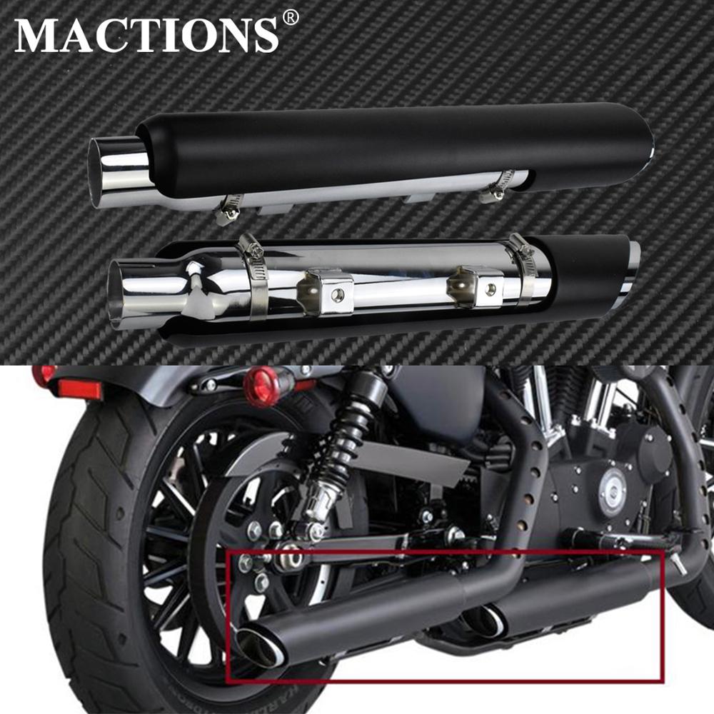 

Глушители выхлопных газов Mactions Shortshots, черные выхлопные трубы для Harley Sportster 2014-2021 2022 48 72 883 Superlow XL Iron Models