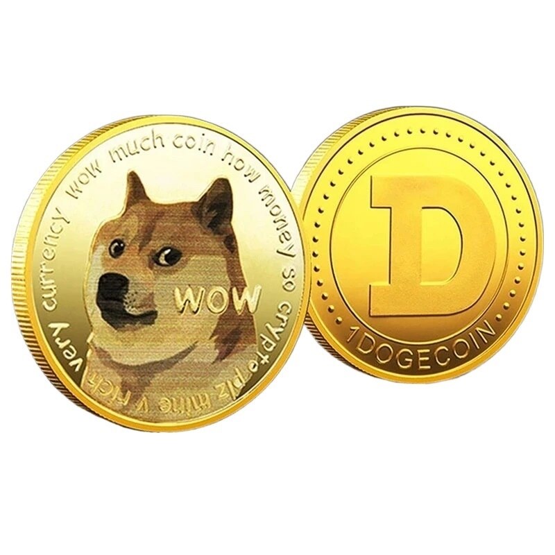 

Позолоченные памятные монеты Dogecoin
