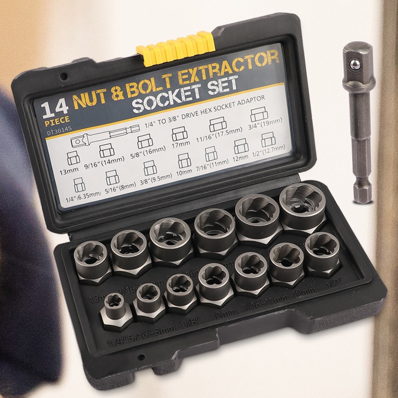 

Набор торцевых головок ZJMZYM Impact Bolt & Nut Remover 14 шт.