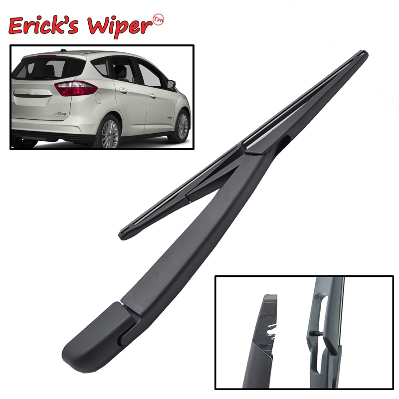 

Erick's Wiper 12-дюймовый комплект щеток и рычагов заднего стеклоочистителя для Ford C-Max 2010-2023 Щетка от дождя на лобовое стекло, задняя дверь, окно автомобиля