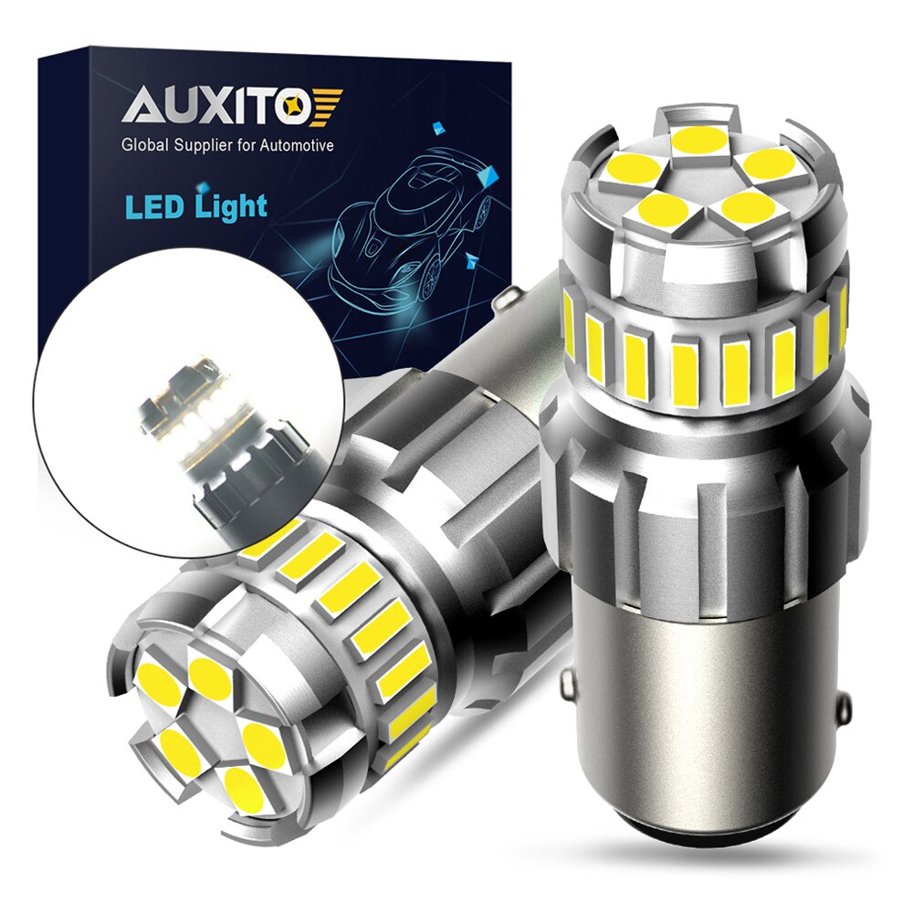 

Светодиодная лампа AUXITO S25, 2 шт., 12 В, 1156 Ba15s, P21W, 1157, Bay15d, P21/5 Вт
