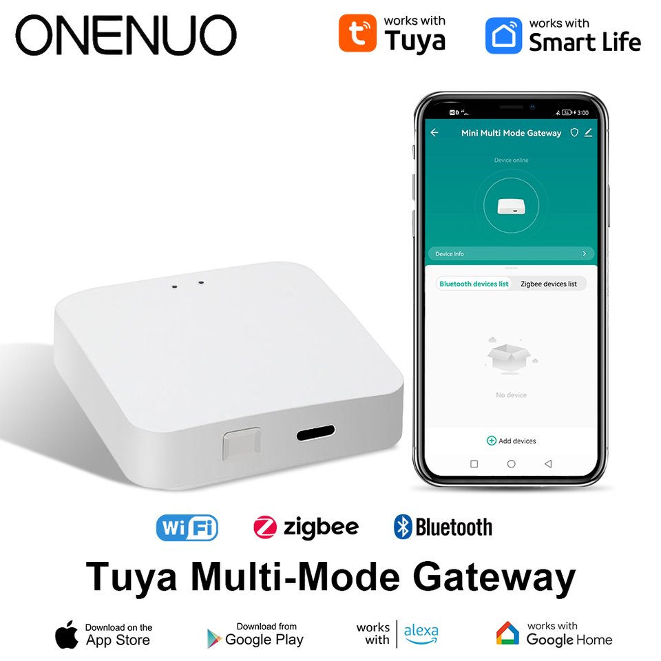 

ONENUO Многорежимный шлюз Tuya ZigBee для умного дома