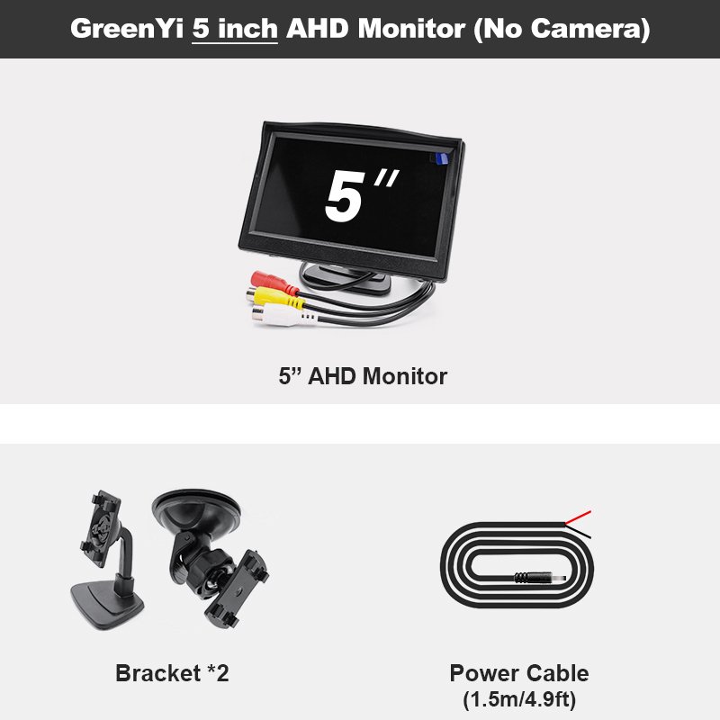 

GreenYi AHD IPS Автомобильная Камера Заднего Вида 1080P Ночного Видения 4