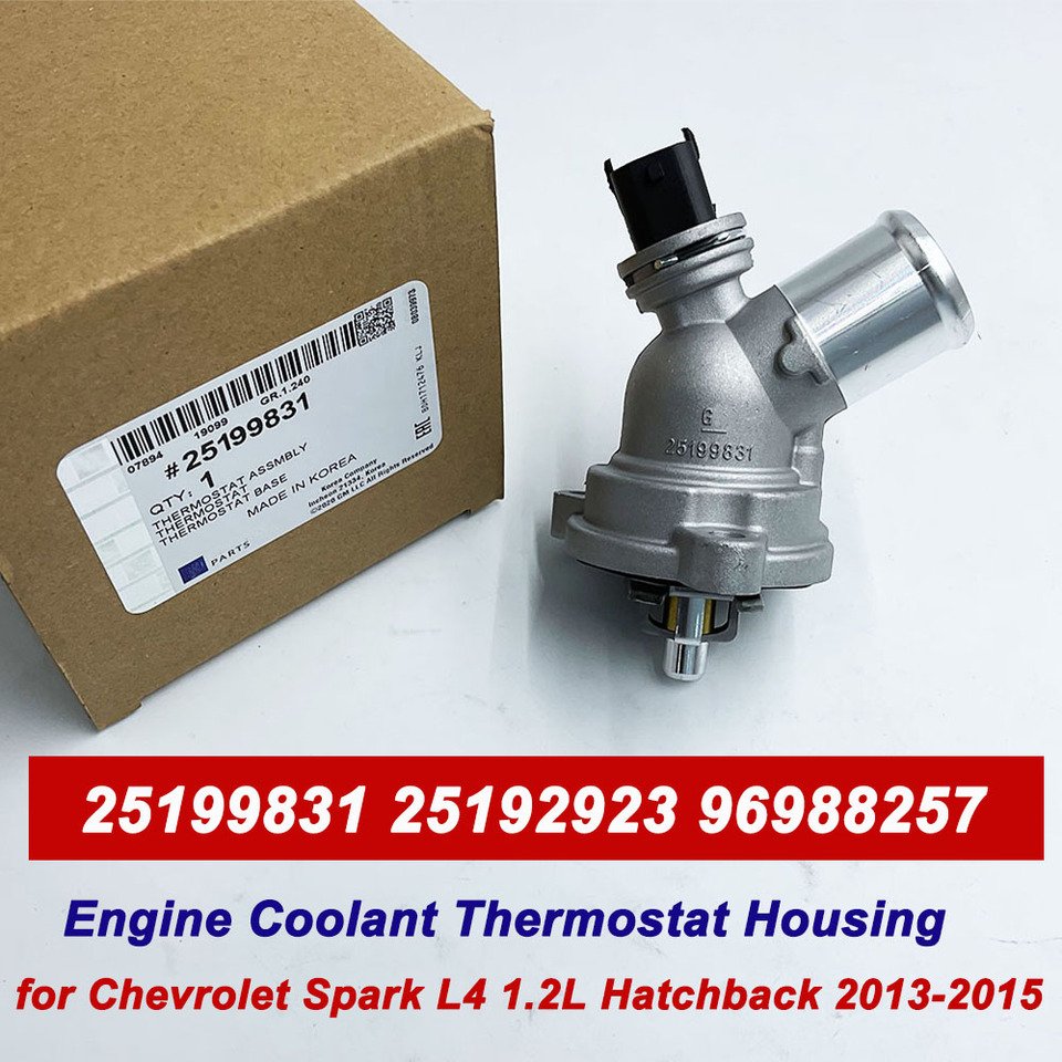

Корпус термостата охлаждающей жидкости двигателя для Chevrolet Spark L4 1.2L Hatchback 2013-2015, OEM 25192923 96988257 25199831