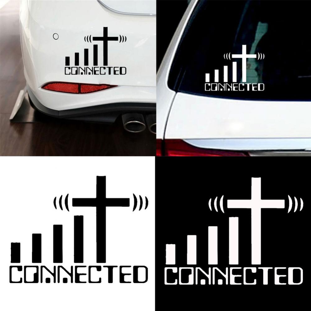 

Христианские автомобильные светоотражающие наклейки на машину с Wi-Fi крестом