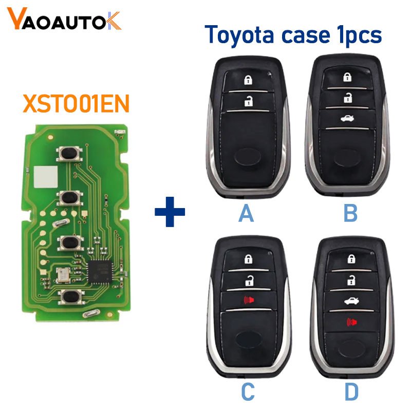 

Удаленный Автомобильный ключ Xhorse VDI XM38 XSTO01EN, Бесконтактный чип 8A 4D 4A для Toyota Lexus, обновленная версия 312 314 315 434 МГц, Корпус Ключа