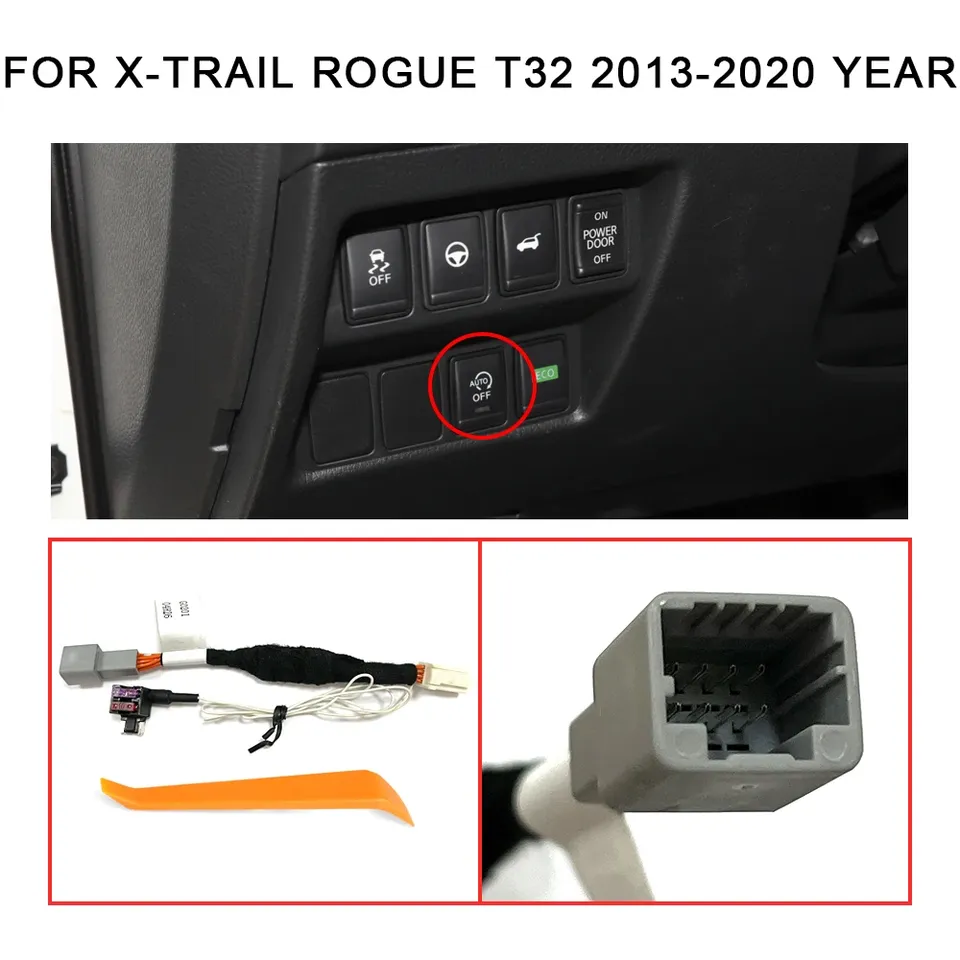 

Автоматический запуск и остановка для Nissan X-Trail Rogue T32 T33 2013-2023, автомобильный стоп-запуск, устройство для устранения двигателя, вилка, кабель для выключения