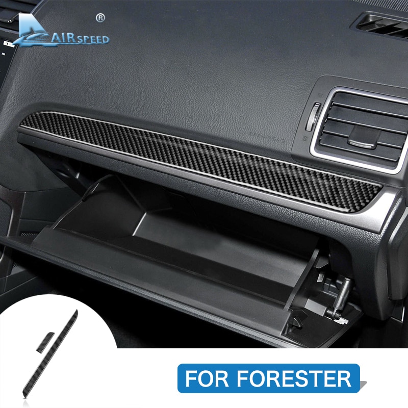 

Натуральное мягкое углеродное волокно для Subaru Forester 2013, 2014, 2015, 2016, 2017, 2018, аксессуары, автомобильная центральная консоль, копилот, наклейка