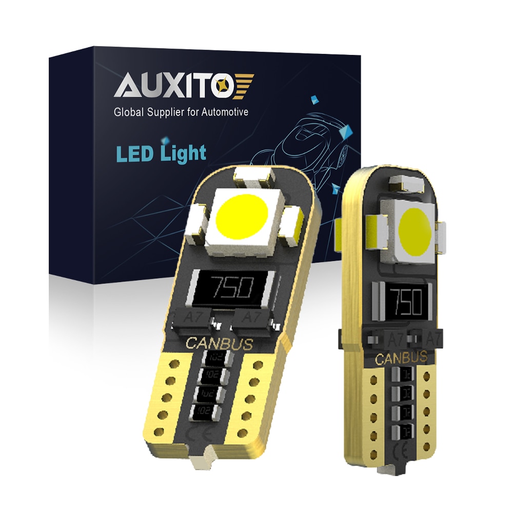 

AUXITO 2 шт. лампочка для салона автомобиля T10 W5W светодиодный CANBUS без ошибки 12В для BMW Audi Mercedes Toyota Hyundai Ford 194 светодиодный боковая сигнальная лампа