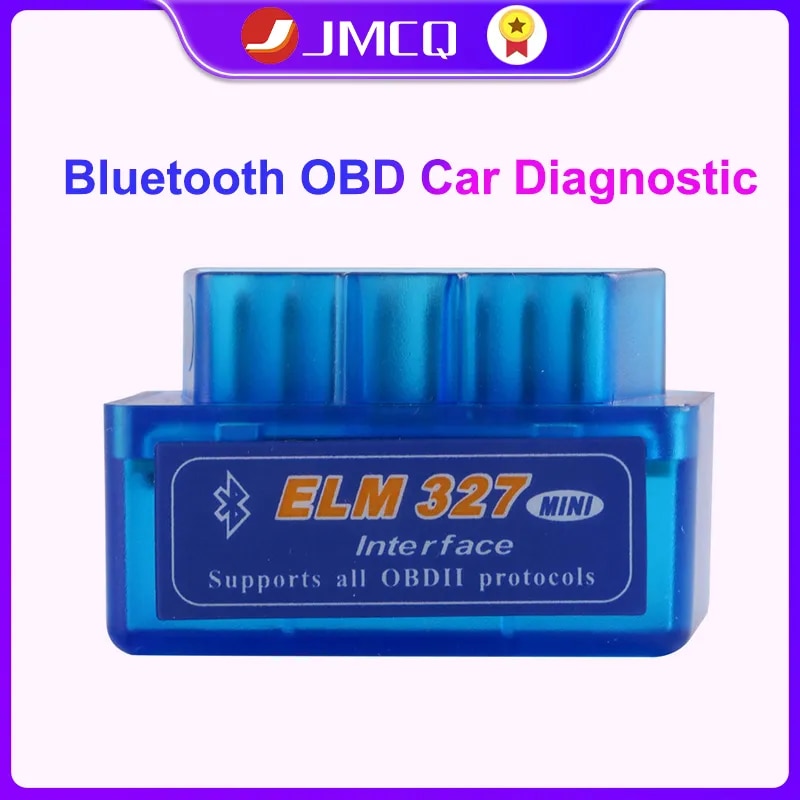 

JMCQ Bluetooth Mini OBD2 сканер OBD автомобильный диагностический инструмент считыватель кодов для Android английские автомобильные аксессуары