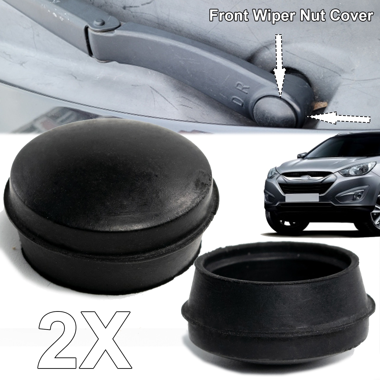 

2x крышка стеклоочистителя переднего лобового стекла 98380-4H050 для Hyundai Kia i20 i30 i40 ix55 Tucson ix35 Santa Fe Sonata Window
