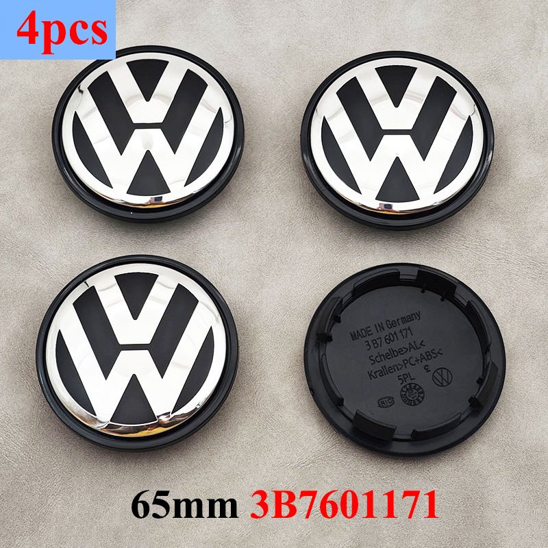 

Комплект Из 4 Предметов. Колпаки Ступицы Колес VW Volkswagen — Подходят Для Golf Polo Passat Touran CC Jetta — Центральная Кр...
