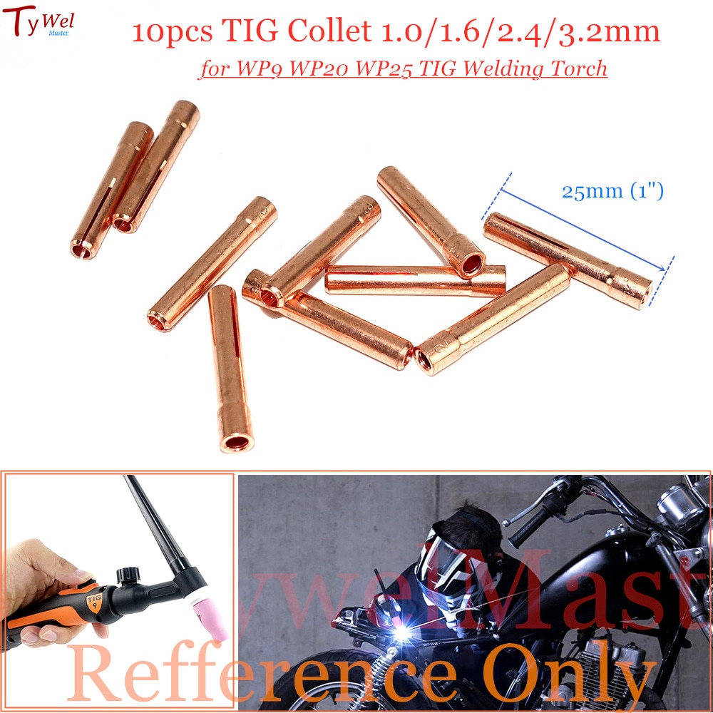 

TywelMaster Цанги TIG 1,0/1,6/2,4/3,2 мм для WP9 WP20 WP25