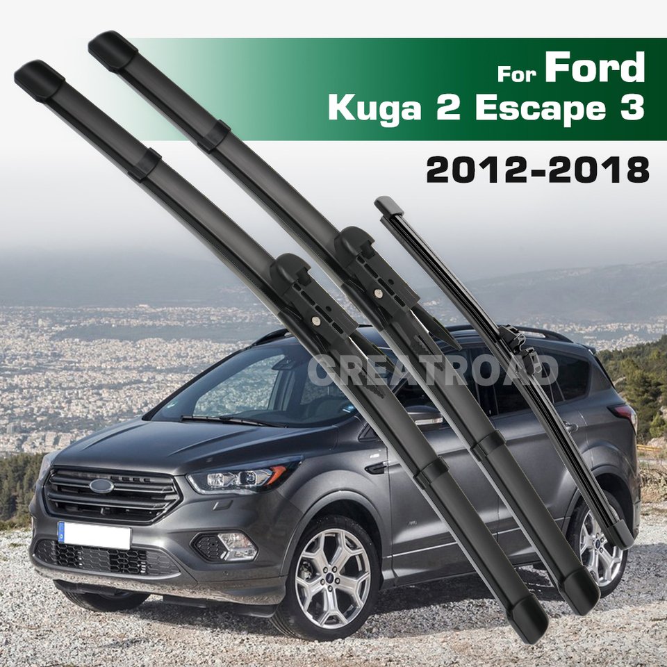 

Набор щеток стеклоочистителя GREATROAD с левым и правым рулем для Ford Kuga MK 2 Escape C520 2012-2018, лобовое стекло, окно