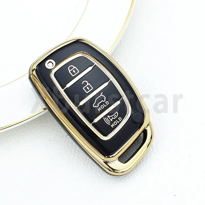 

4-кнопочный брелок из ТПУ для Hyundai Tucson Ix35 Ix45 I10 I30 I40 Santa Fe Rena Sonata Elantra Creta, чехол для дистанционного ключа автомобиля