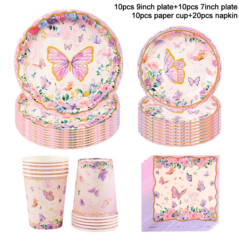 

Одноразовый набор посуды Butterfly xunyihappy