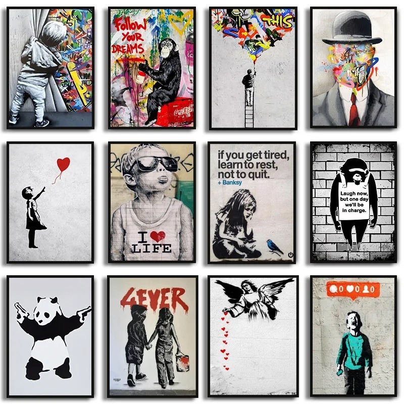 

Картина "Девочка с воздушным шаром" Banksy