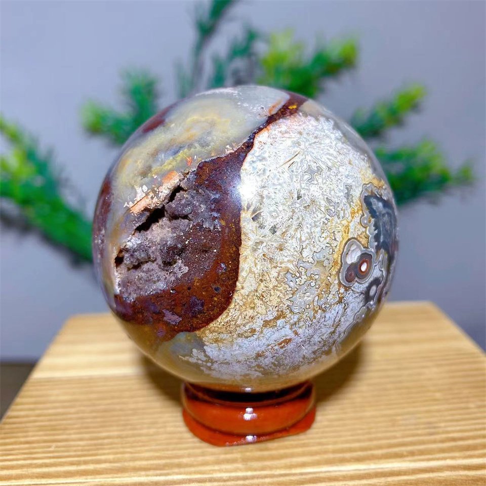 

Мексиканский агат сфера для дома DriB