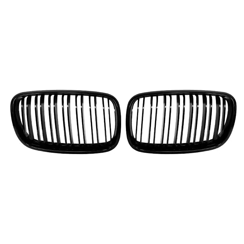 

1 Пара Передних Решеток Для BMW X5/X6 E70 E71 2008-2014, Матовые, Глянцевые, Черные, Из Углеродного Волокна