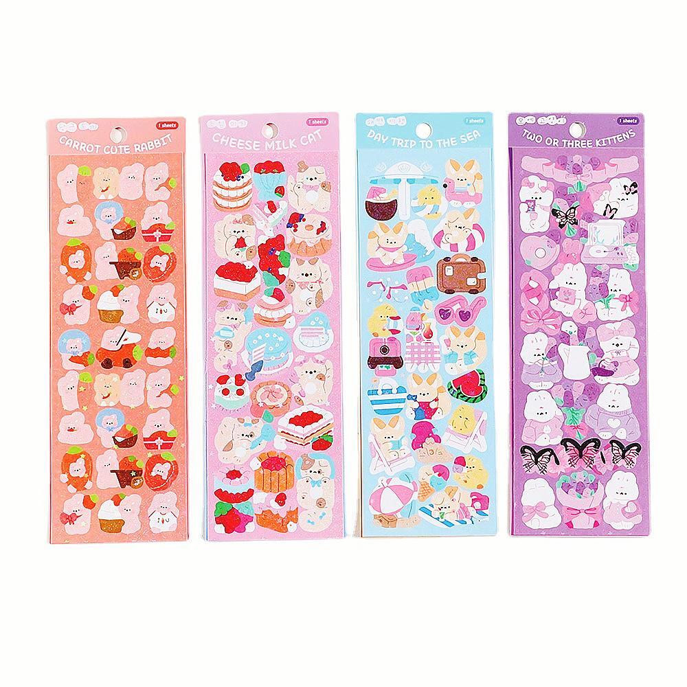 

Голографические наклейки Utalo Кpop Cuties животные 8 шт