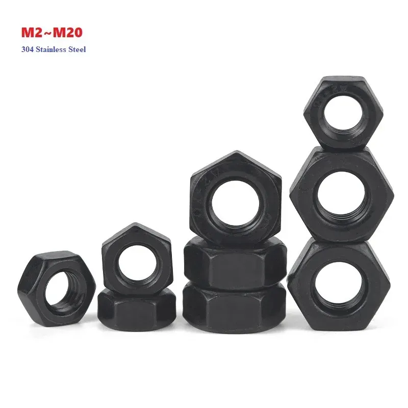 

Шестигранные гайки из нержавеющей стали M2-M20
