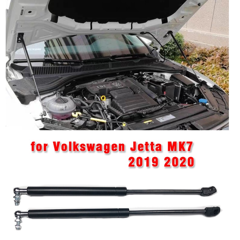 

Для Volkswagen Jetta MK7 2019 2020 2 шт. передняя крышка двигателя автомобиля, капот, амортизирующие стойки, опорный стержень, рычаг, газовая пружина