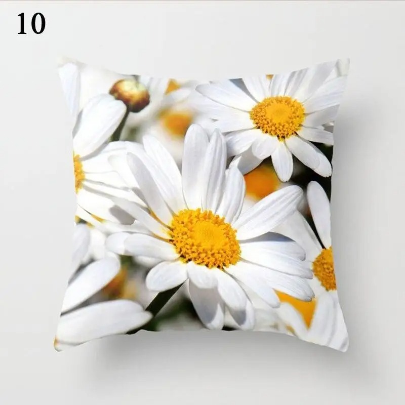 

Chrysanthemum Pattern Pillowcase Square Car Sofa Cushion Pillowcase