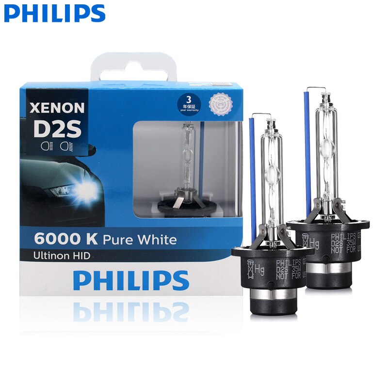 

Лампы Philips Ultinon HID D2S 85122WXX2 35 Вт 6000K, холодный белый свет