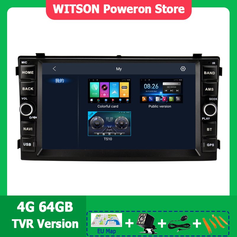 

WITSON Android стерео автомобильный радиоприемник с сенсорным экраном OEM для KIA CEED 2007 2008 2009, мультимедийный плеер CarPlay, авто GPS, головное устройство