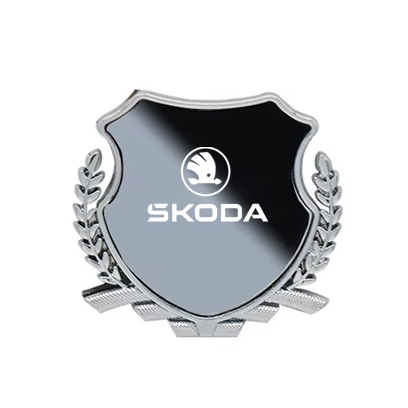 

Для Skoda Octavia Kodiaq Fabia Superb Karoq Yeti Rapid Mk3 Vrs A4 Металлическая наклейка на автомобиль Mai Sui Боковой логотип Окно Кузов Логотип автомобиля