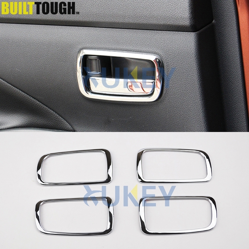 

Для Mitsubishi Outlander 2013 2014 2015 2016 2017 2018 хромированная внутренняя дверная ручка, крышка, внутренняя чаша, отделка рамы, украшение