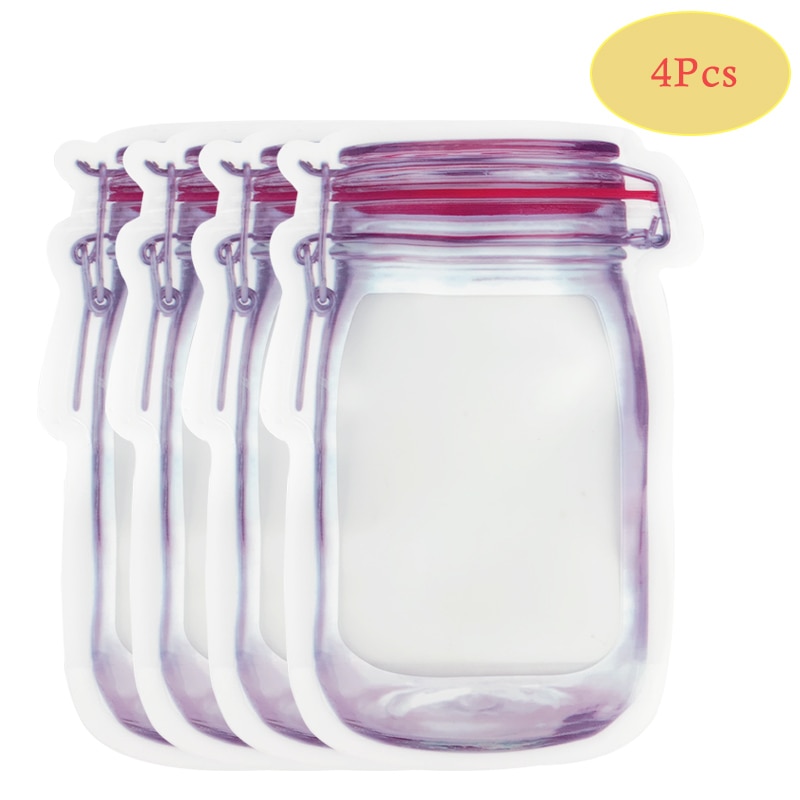 

Многоразовые сумки для хранения Mason Jar, пластиковые
