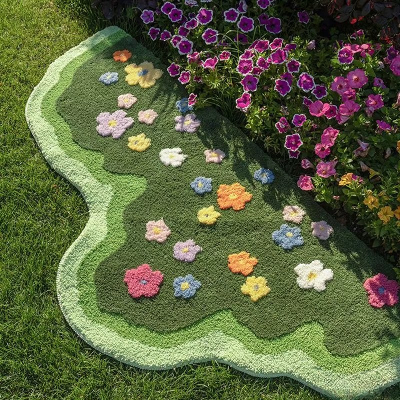 

Зеленый тафтинговый ковер 60x120 см