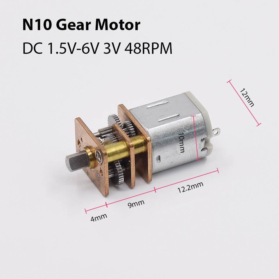 

Цельнометаллический мотор-редуктор Mini N10 1,5В-6В 48 об/мин