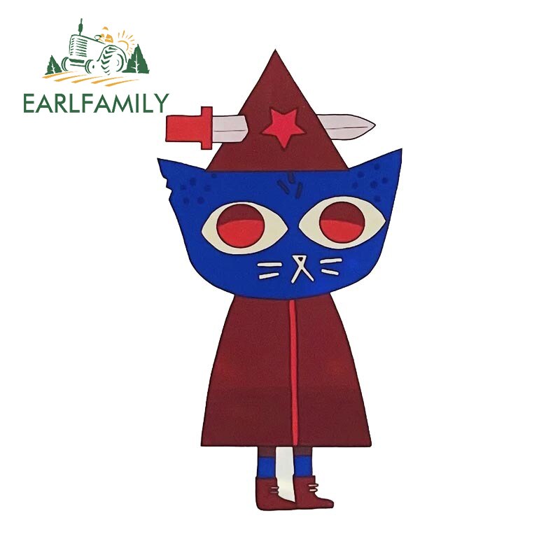 

EARLFAMILY 13cm x 6.9cm for Night In The Woods Car Stickers Waterproof Decal Windshield Scratch-proof Decoration Car Accessories