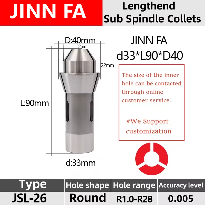 

Цанга передней бабки швейцарского типа JINN FA JSL-26