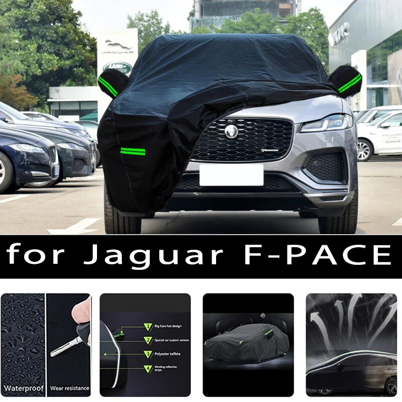 

Для Jaguar F-PACE наружная защита полные автомобильные чехлы для снега солнцезащитный водонепроницаемый пыленепроницаемый внешние автомобильные аксессуары