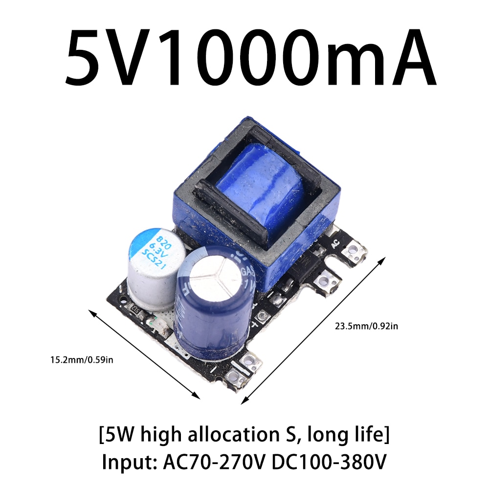 

Прецизионный понижающий преобразователь AC 220V to 5V DC