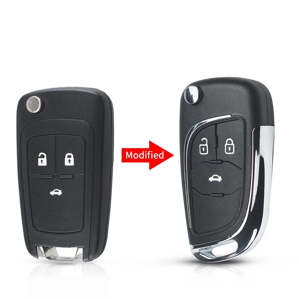 

KEYYOU флип-складной чехол для дистанционного ключа автомобиля Chevrolet Cruze Epica Lova Camaro Impala Fit Astra J Corsa E Insignia Zafira C