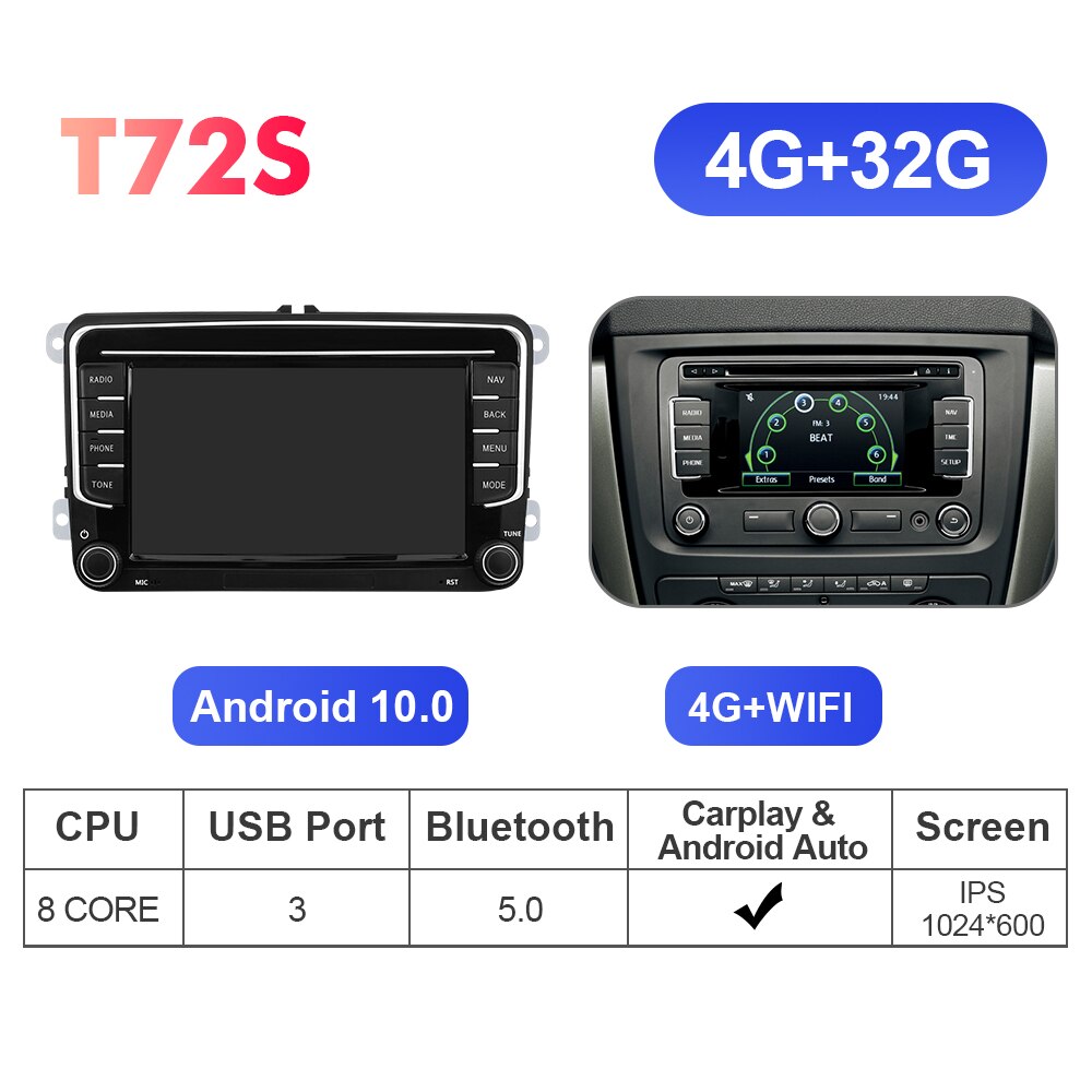 

Isudar Android 7-дюймовый автомобильный радиоприемник для VW/POLO/PASSAT/Golf/Tiguan/Jetta/Touran/Skoda/Octavia/Seat/Leon Carplay автостерео No 2din